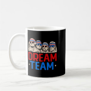 Team Patriotic Presidents Mount Aamerican Usa 4th Coffee Mug
