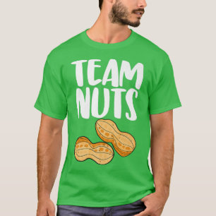 Team Peanut Tasty Nutty Funny Gender Reveal Nuts L T-Shirt
