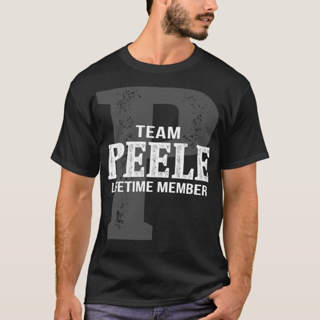 Team PEELE Lifetime Member T-Shirt (Front)