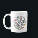 Team Personalized Netball Mug<br><div class="desc">Mug with your Netball teams players.  Great Coach gift!</div>