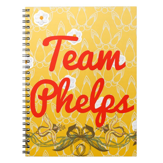 Team Phelps Spiral Notebook (Front)