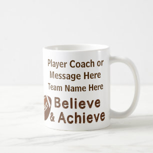 Team Photo and Your Text Football Gift Ideas Coffee Mug