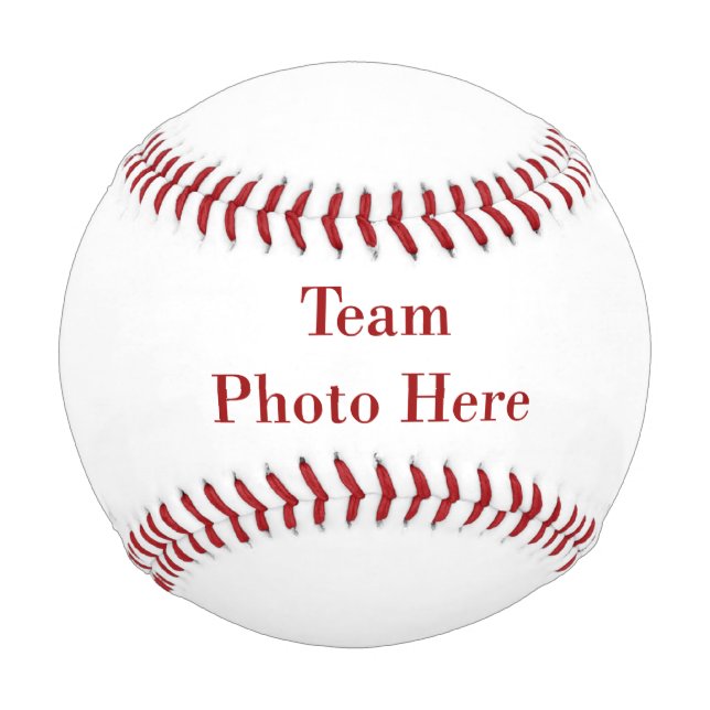 Team Photo ~ Personalised Baseball (Front)
