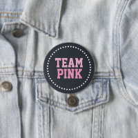 Team Pink Chalkboard Baby Gender Reveal