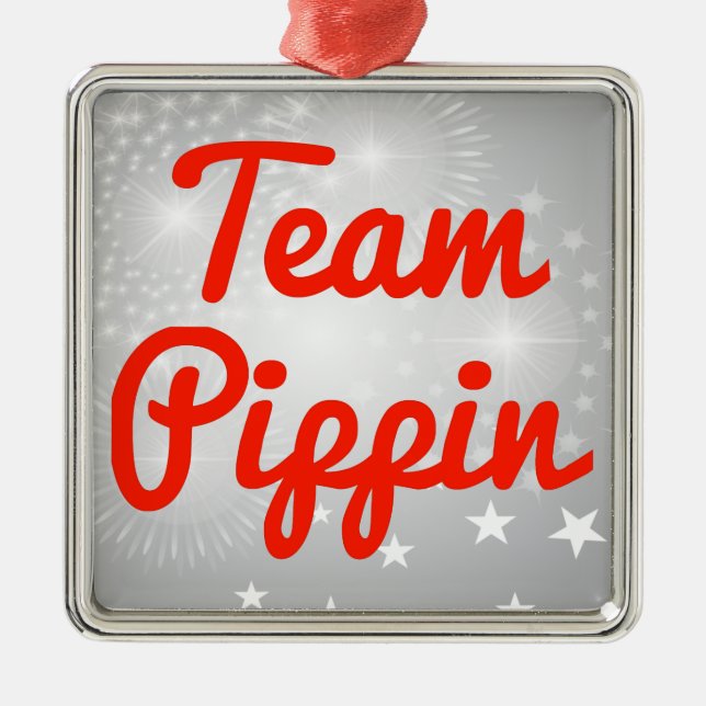 Team Pippin Metal Tree Decoration (Front)