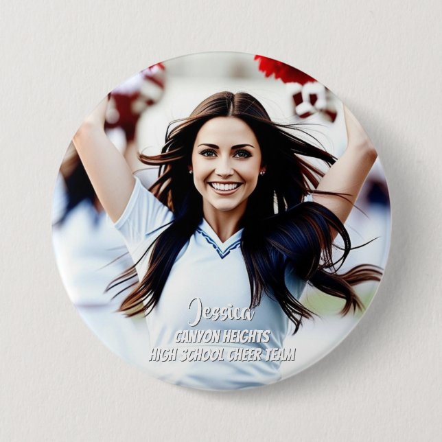 Team Player Custom Photo Button (Front)