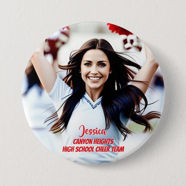 Team Player Custom Photo Button (Front)