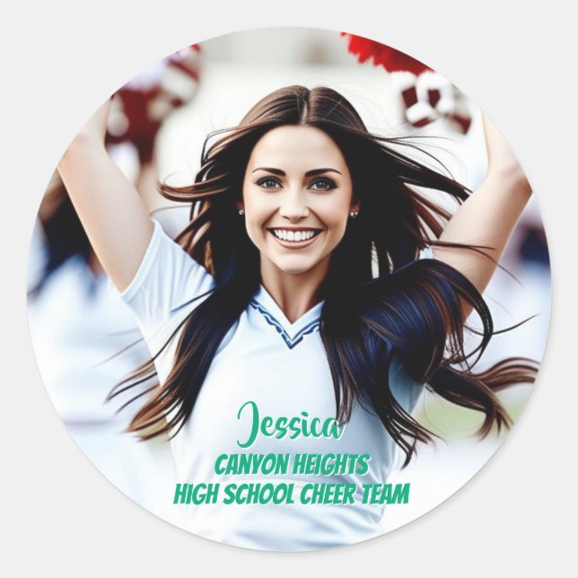Team Player Custom Photo Sticker Set (Front)
