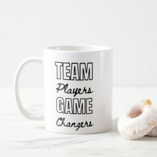 Team Players Inspirational Quote Corporate Gift Coffee Mug