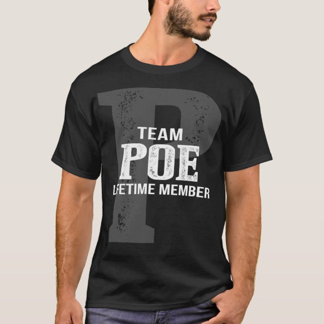 Team POE Lifetime Member T-Shirt (Front)