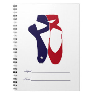 Team Pointe Ballet Americana Spiral Notebook