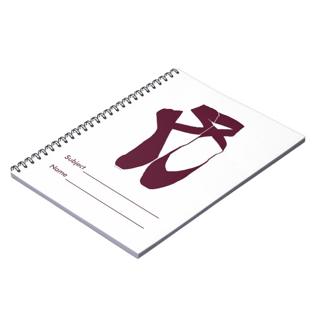 Team Pointe Ballet Amethyst Spiral Notebook (Left Side)
