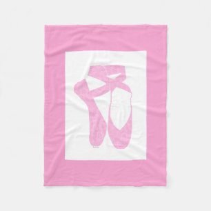 Team Pointe Ballet Candy Curls Fleece Blanket