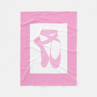 Team Pointe Ballet Candy Curls Fleece Blanket