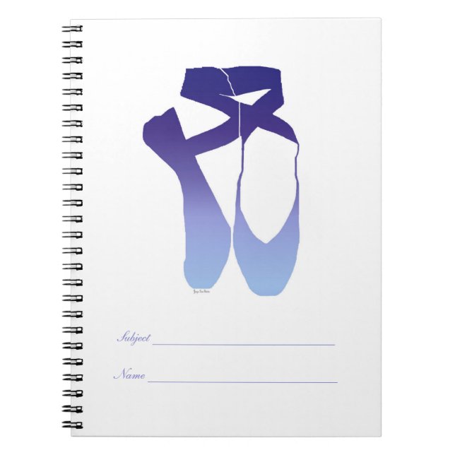 Team Pointe Ballet Indigo Spiral Notebook (Front)