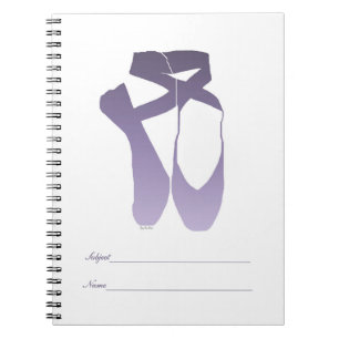 Team Pointe Ballet Lavender Spiral Notebook