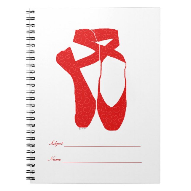 Team Pointe Ballet Love Spiral Notebook (Front)