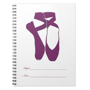 Team Pointe Ballet Orchid Spiral Notebook