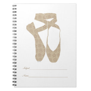 Team Pointe Ballet Sand Spiral Notebook