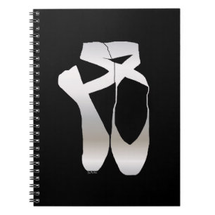 Team Pointe Ballet Silhouette Spiral Notebook