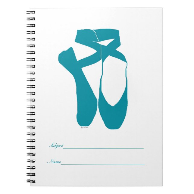 Team Pointe Ballet Turquoise Notebook (Front)