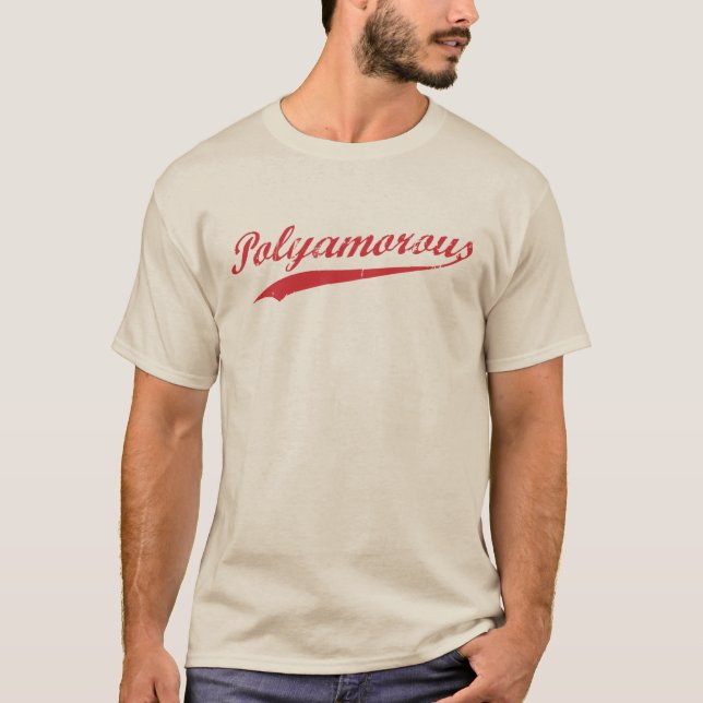 Team Polyamory Polyamorous and Proud T-Shirt (Front)