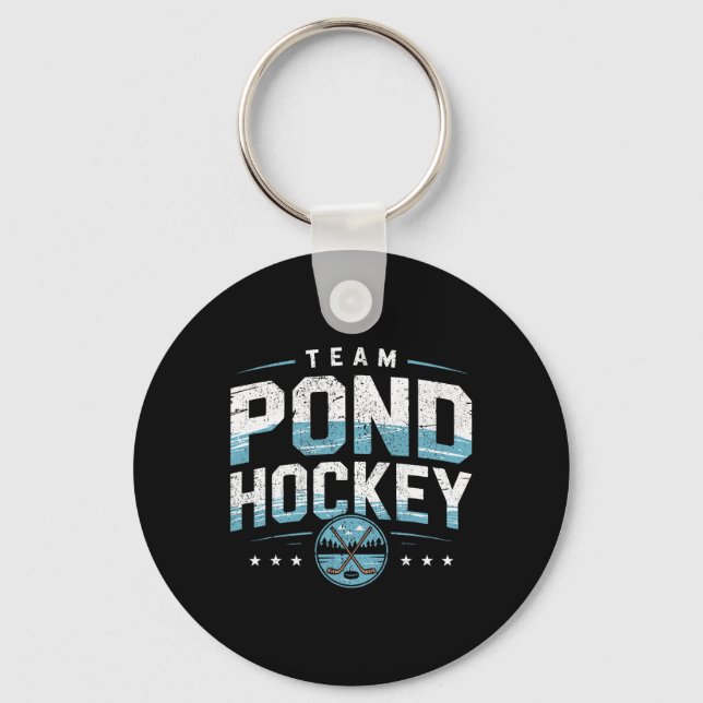Team Pond Hockey (1)  Key Ring (Front)
