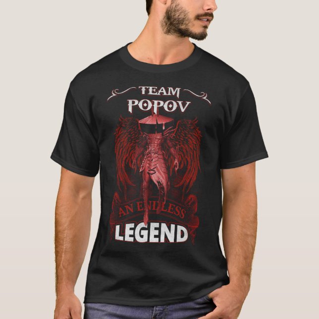Team POPOV - An Endless LEGEND T-Shirt (Front)
