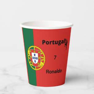 Team Portugal Flag Edition, custom Paper Cups
