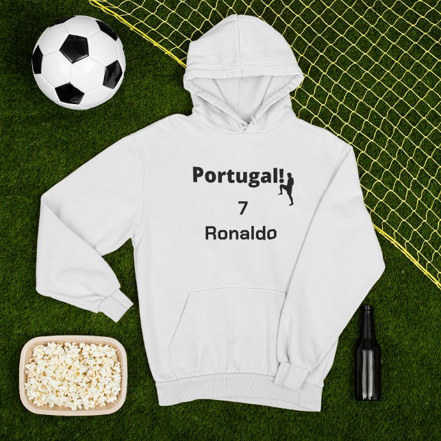 Team Portugal Soccer, your name and number Hoodie (Creator Uploaded)