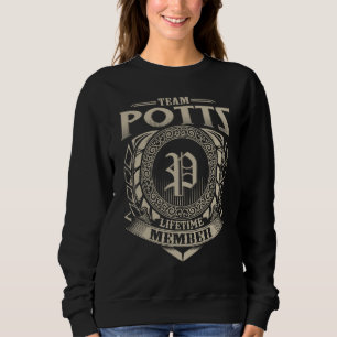 Team POTTS Lifetime Member Surname POTTS Family Vi Sweatshirt