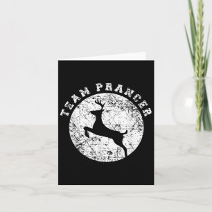 Team Prancer T Shirt, Funny Cute Christmas Gift Ki Card