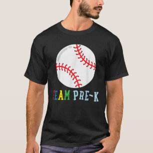 Team Pre K Baseball Matching Back To School Sports T-Shirt