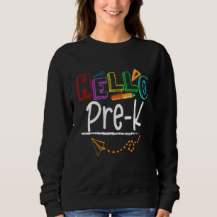 Team Pre K  Preschool Teacher Student Back To Scho Sweatshirt