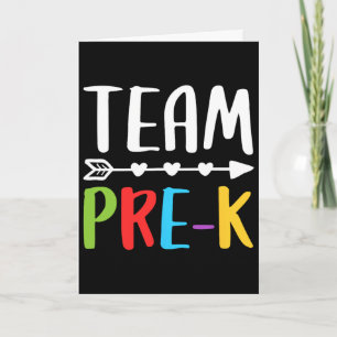 Team Pre-k Teacher Byck To School Card