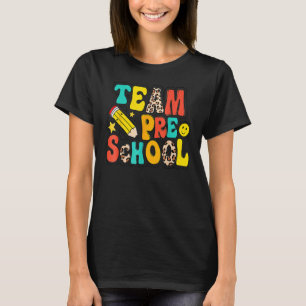 Team Preschool Leopard Teacher Student Back To Sc T-Shirt