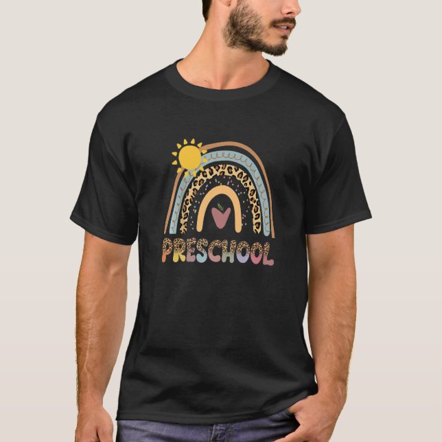 Team Preschool Squad Back To School Rainbow Kids T T-Shirt (Front)