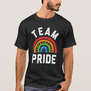 Team Pride Lgbt Gay Pride Rainbow Heart Tee Team