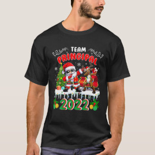 Team Principal 2022 Christmas Tree Dabbing Santa R T-Shirt
