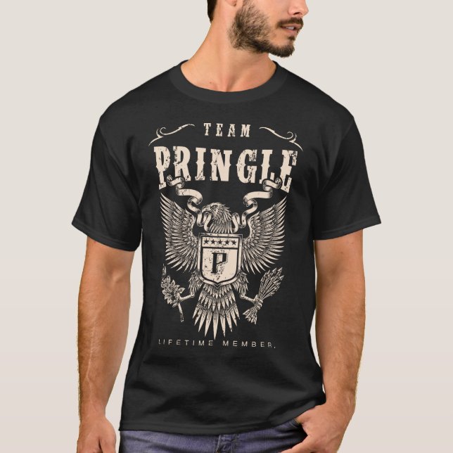 TEAM PRINGLE Lifetime Member. T-Shirt (Front)