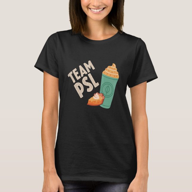 Team Pumpkin Spice Latte Fall Autumn Family Thanks T-Shirt (Front)