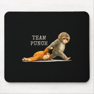 Team punch - baby monkey punch mouse pad