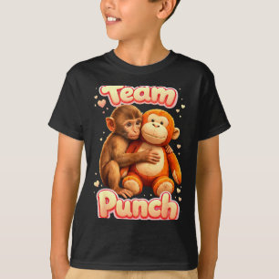 Team punch cute baby monkey named punch women T-Shirt