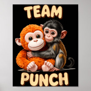 Team punch - monkey punch poster
