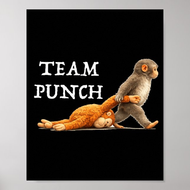 Team Punch Monkey Punch Poster (Front)