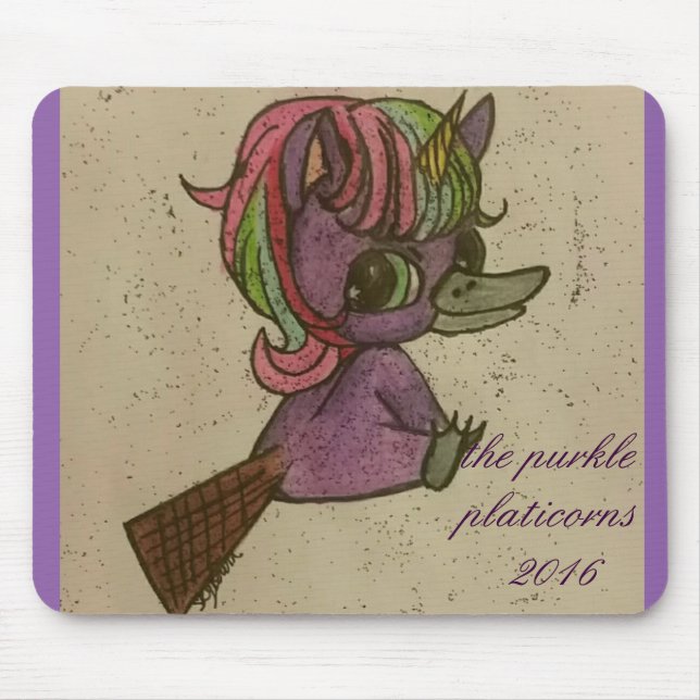 team purkle platicorns 2016 mouse pad (Front)