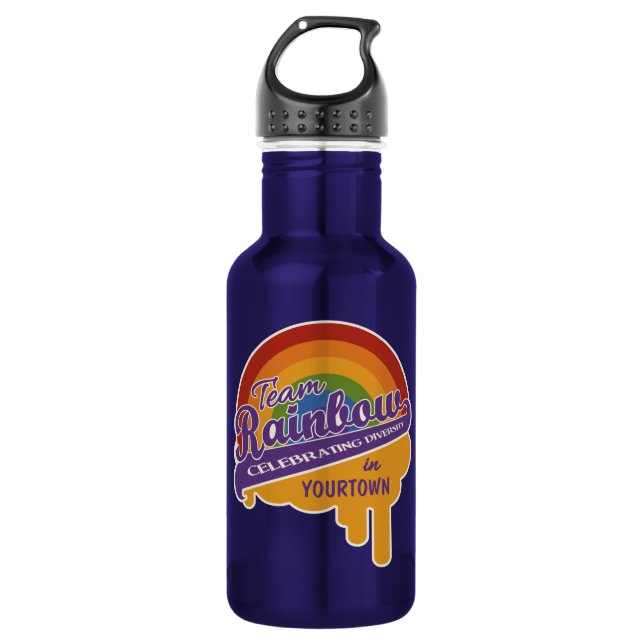 Team Rainbow custom 532 Ml Water Bottle (Front)