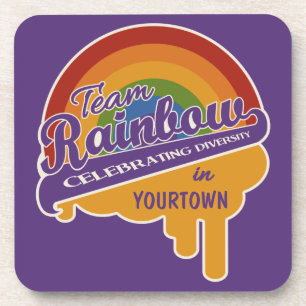 Team Rainbow custom coasters