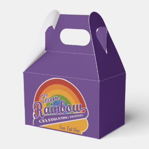 Team Rainbow custom favour box