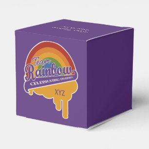 Team Rainbow custom favour box